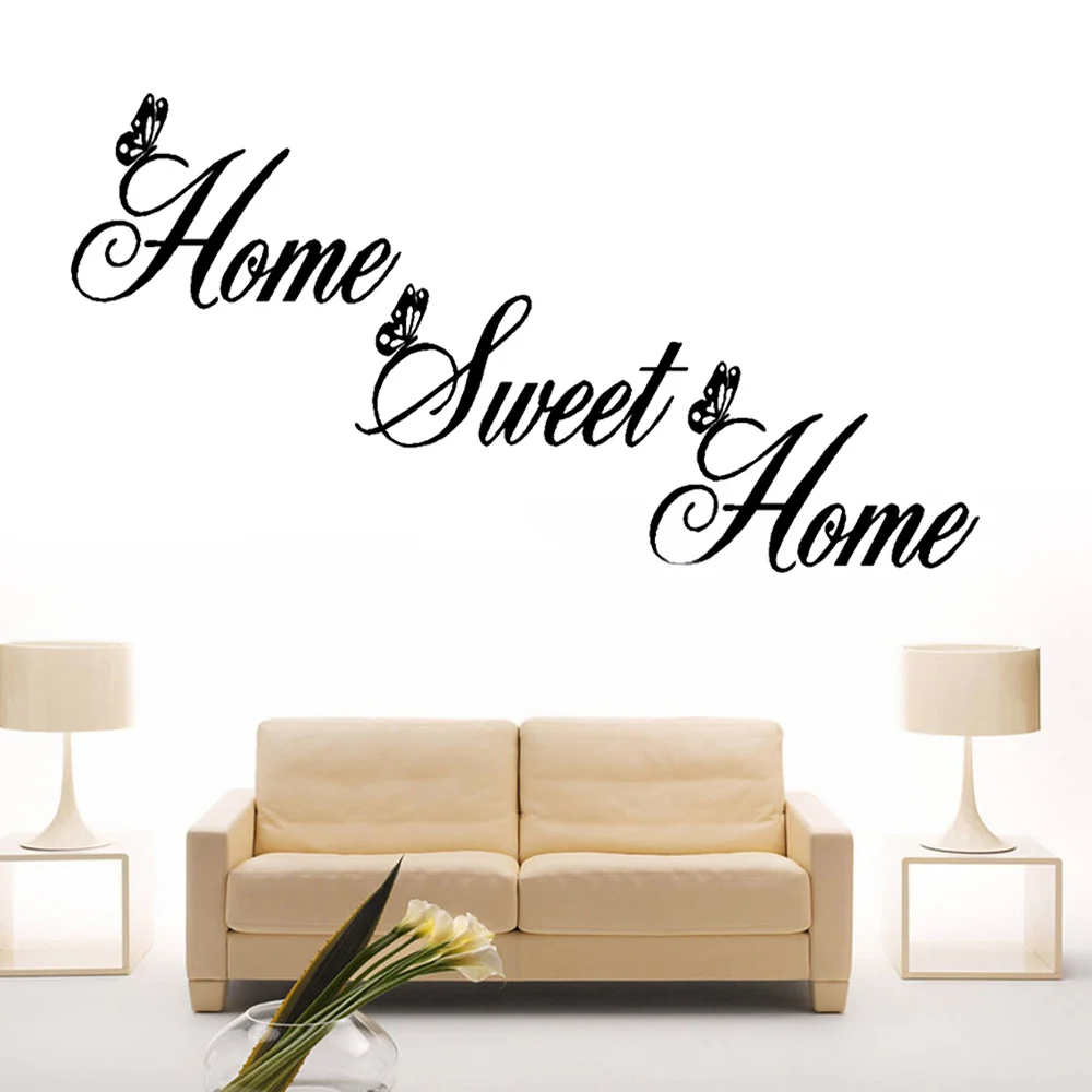 Diy Ingles Pegatinas Hogar Dulce Hogar Decoracion De La Pared