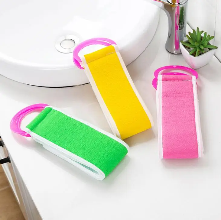 Belt Bath Scrubber Body Wash Scrub Sponges For Back Exfoliating Washcloth Shower Brushes Sponge | Дом и сад