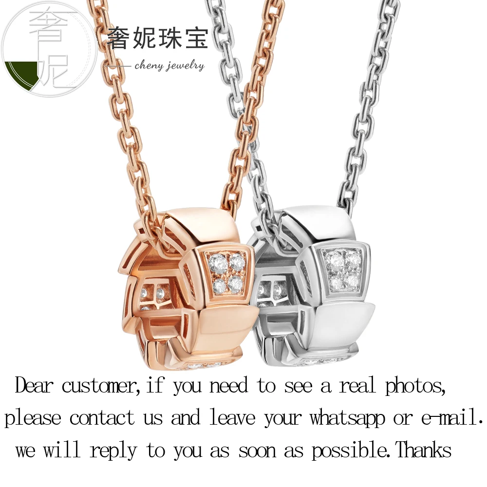 

cheny fit bulgaria 925 sterling silver snake famous design necklace decoration choker anniversary birthday gift for women lovers