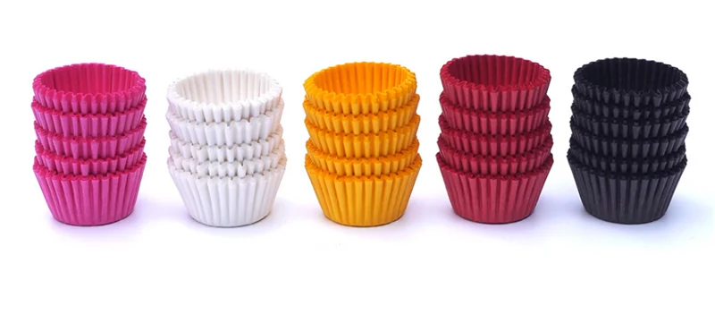 500/1000 Pcs Schokolade Papier Muffin Cupcake Liner Backen Tassen Kuchen Stehen Dekorieren für Party Hochzeit Cupcakes Fällen – Detail 1