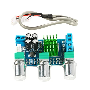 

DC 12V 24V 80W x 2 Dual channel Digital Audio TPA3116D2 Treble Bass Regulating Preset Pre amplifier Board