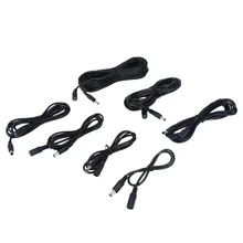 Полезный 12 В DC кабель питания Удлинитель для адаптера 0,5 м-10 м мужской/женский 5,5 мм x 2,1 мм шнуры питания и удлинители аксессуары