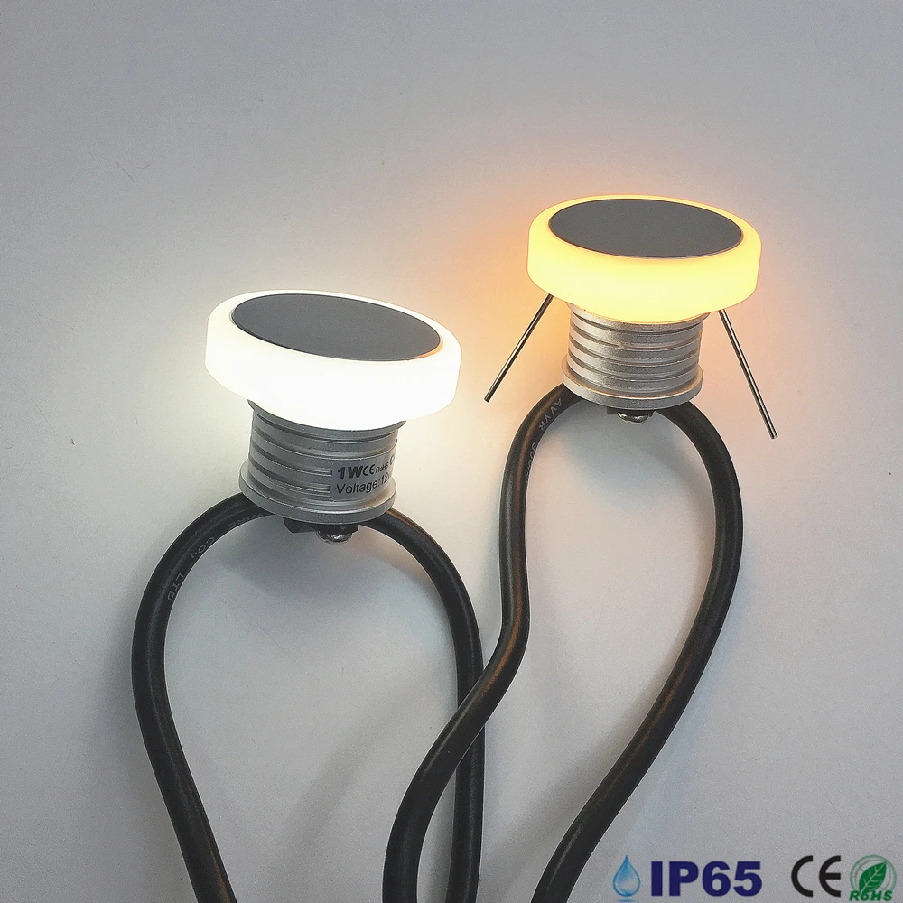 Lámpara LED empotrada de pared para interior y exterior, de 12v, impermeable IP65, iluminación de para el jardín, 1W|Lámparas de pared| - AliExpress