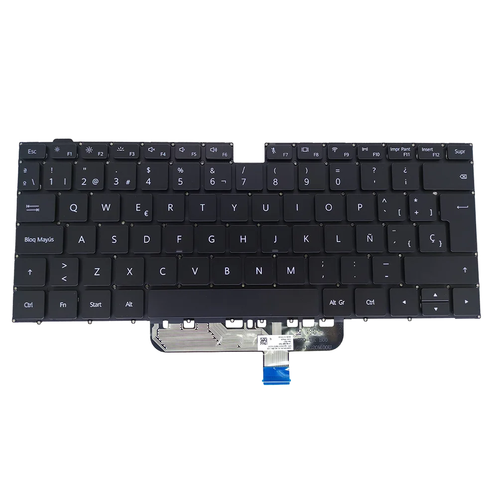 português espanhol teclado retroiluminado para huawei matebook notebook teclado genuíno