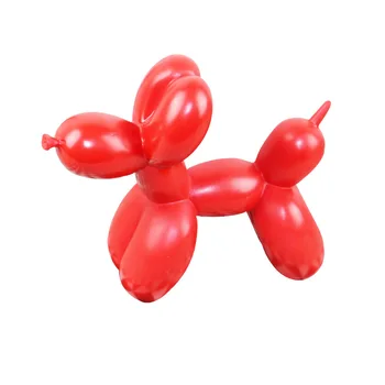 

Nordic Modern Balloon Dog figurine creative decor for living room Resin balloon Wedding decoration fairy garden Pastoral dog