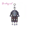 BRISTLEGRASS Turkish Blue Evil Eye Hamsa Hand Amulets Lucky Charms Wall Hanging Pendants Pendulum Blessing Protection Home Decor 2