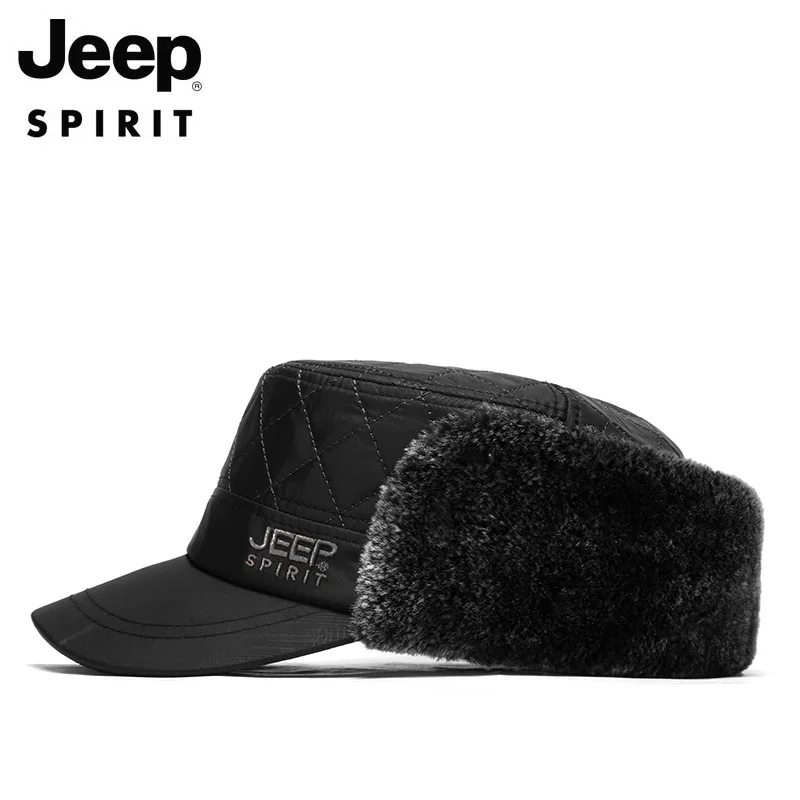 JEEP SPIRIT, зимние шапки для мужчин, Флисовая теплая шапка, мужская шапка с защитой шеи и ушей, регулируемая зимняя шапка, мужская шапка, Gorros Mujer Invierno