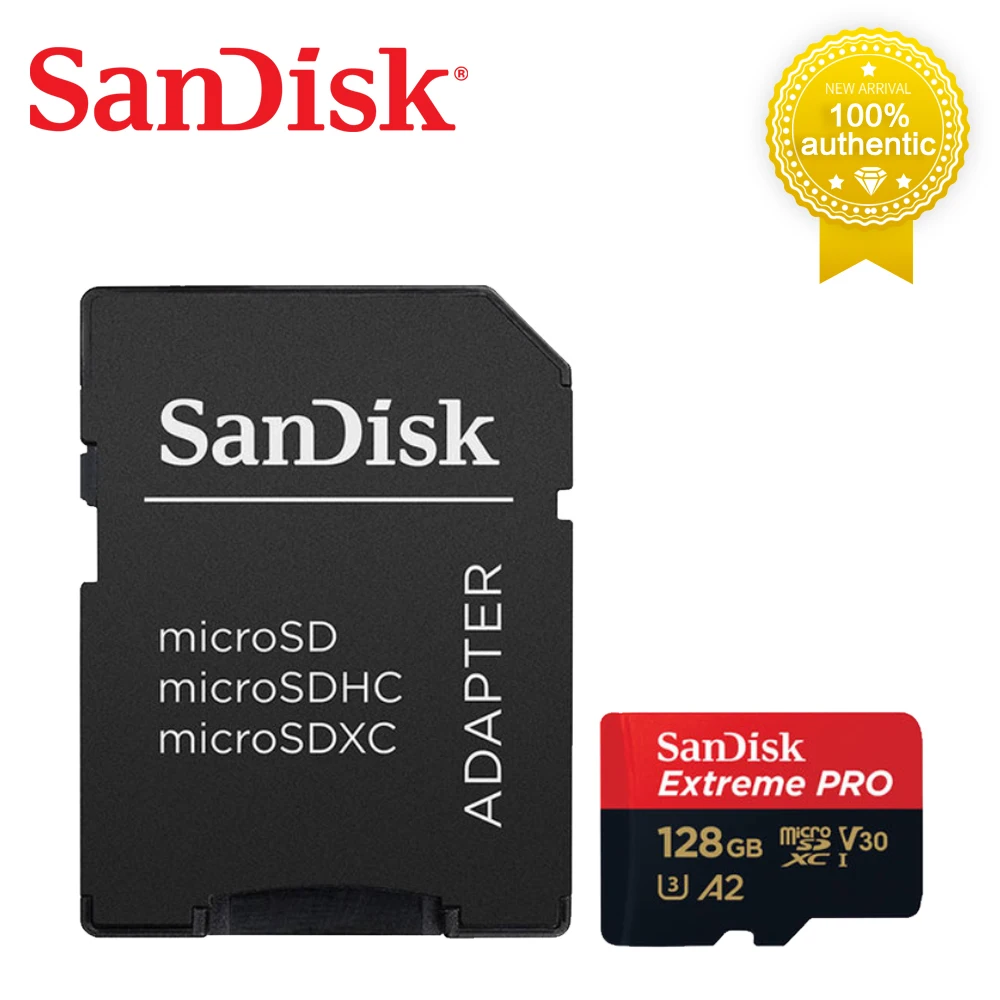 Sandisk Extreme Pro 32GB / 64GB / 128GB / 256GB SDHC SDXC A1 A2 200MB/s  microSD UHS-I