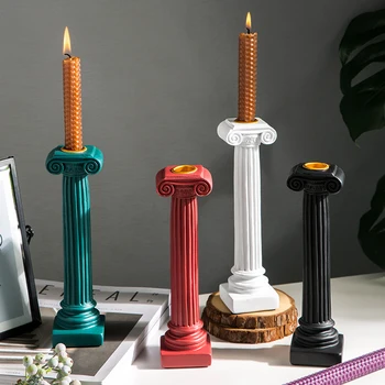 

Nordic Style Candlestick Pillar Minimalist Romantic Dinner Candle Holder Wedding Centerpiece Portavelasmodern Home Decor EB50ZT