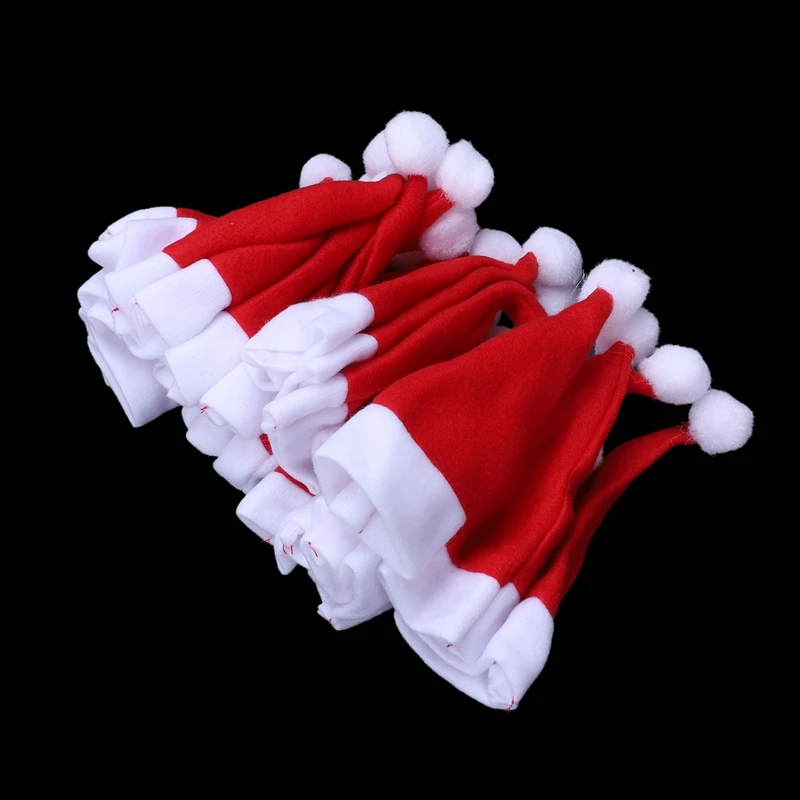 24 x рождественские шляпы для 6 см пальто Санта-Клауса кукольная шляпа Рождественская шляпа Адвент календарь