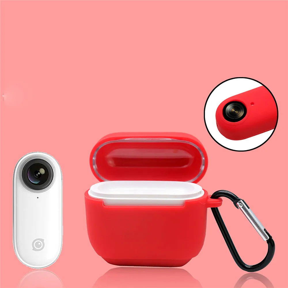 Мягкий силиконовый защитный чехол для Insta 360 Go аксессуары для экшн-камеры коробка для зарядки противоударный чехол-сумка с пряжкой