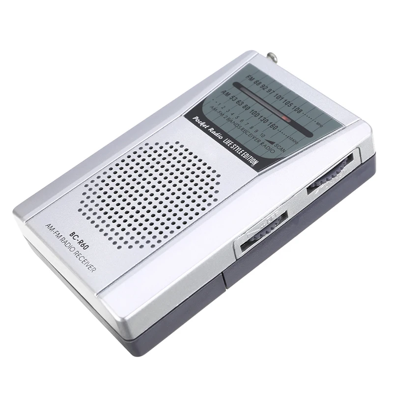 3,5 мм разъем для наушников мини портативный радио AM FM радио приемник динамик телескопическая антенна радио