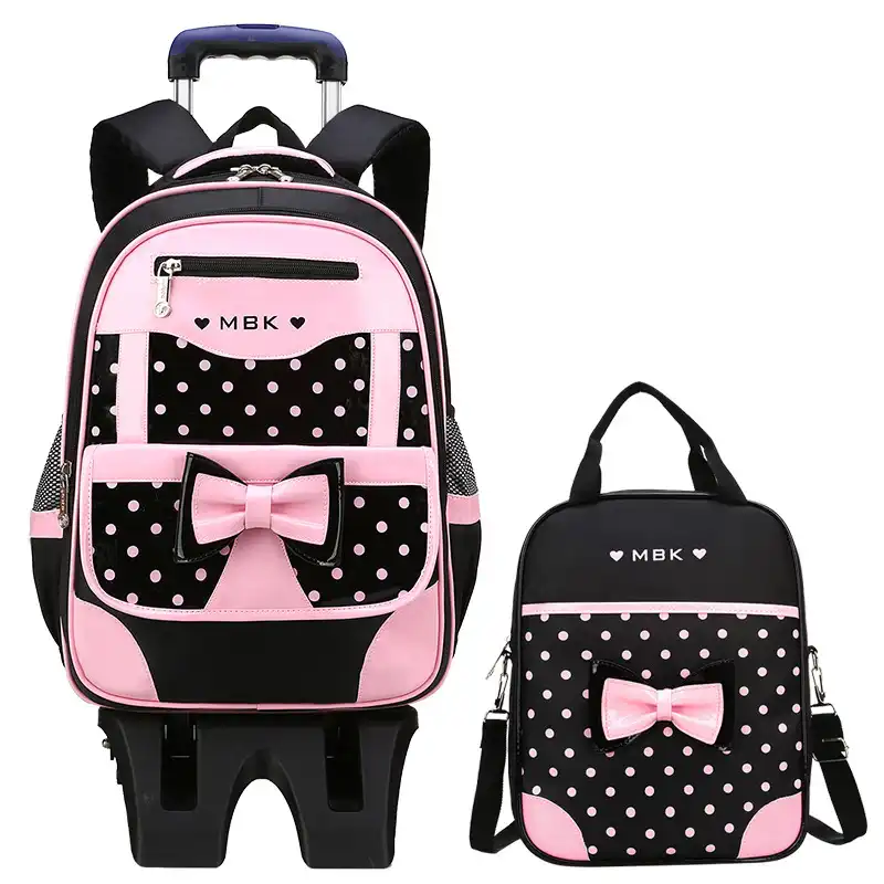 girl school bag trolley