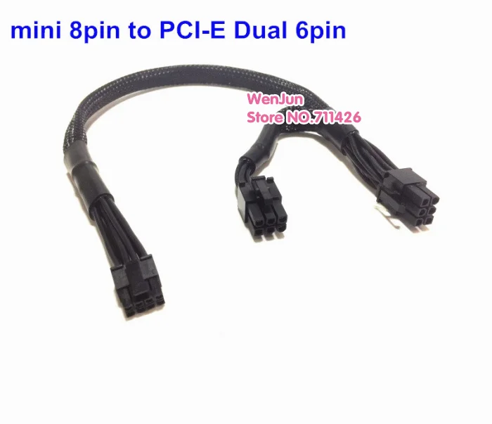 Conjunto para Belkin Aux Cabo de Alimentação Kit para Mac Pro2023 Mini 8pin para Dual Pci-e 6pin Mais 2pin Cabo Conector Pcs - Imagem 5