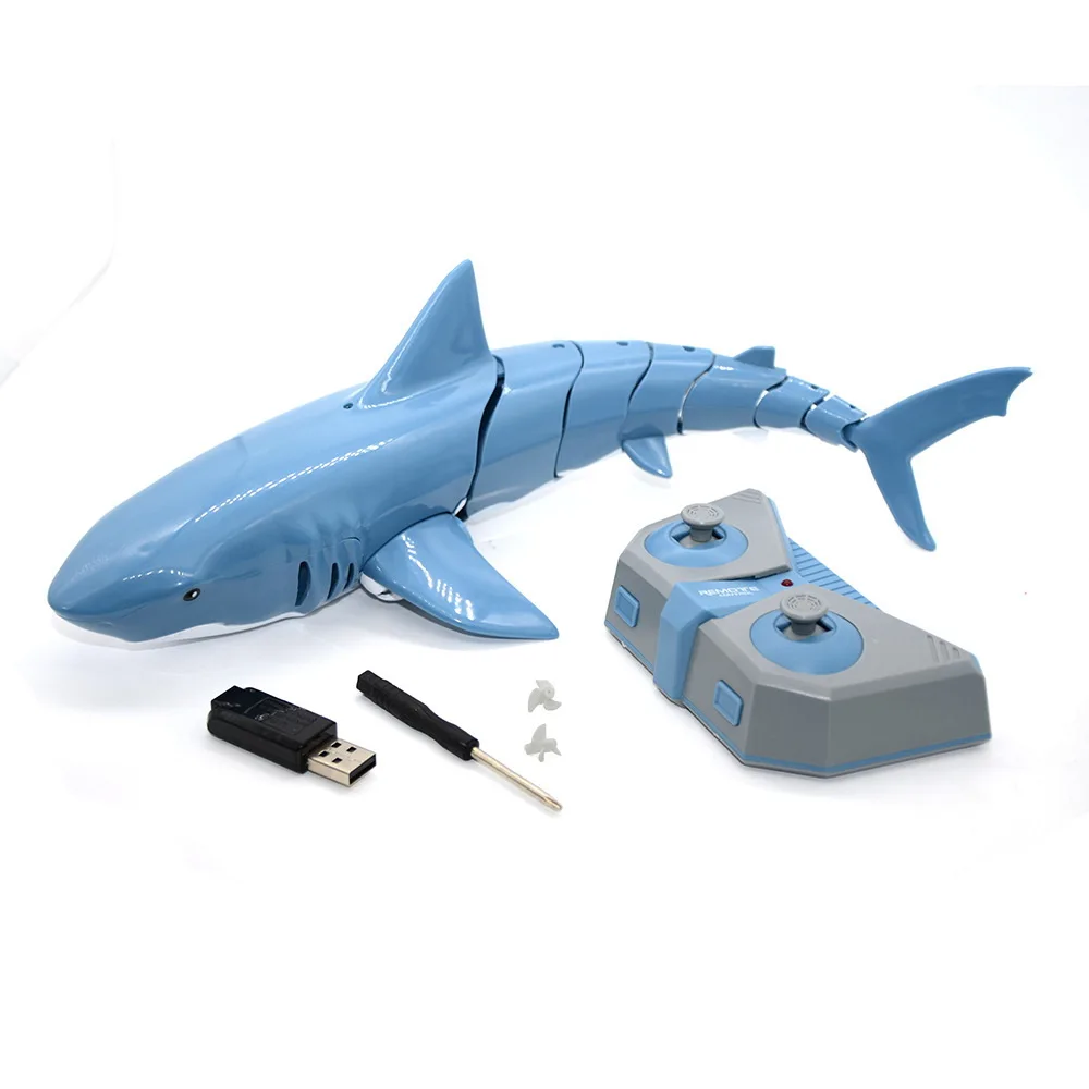 2021 Hot New Water Toys 2 4g 4ch Waterproof Electric Waterproof Rc Simulation Shark Toys Bathroom Children Toys Gift Rc Robots Animals Aliexpress