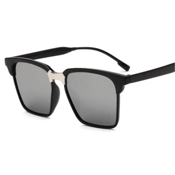 

New square large frame sunglasses men/women fashion sunglasses anti-uv anti-radiation coating sunglasses