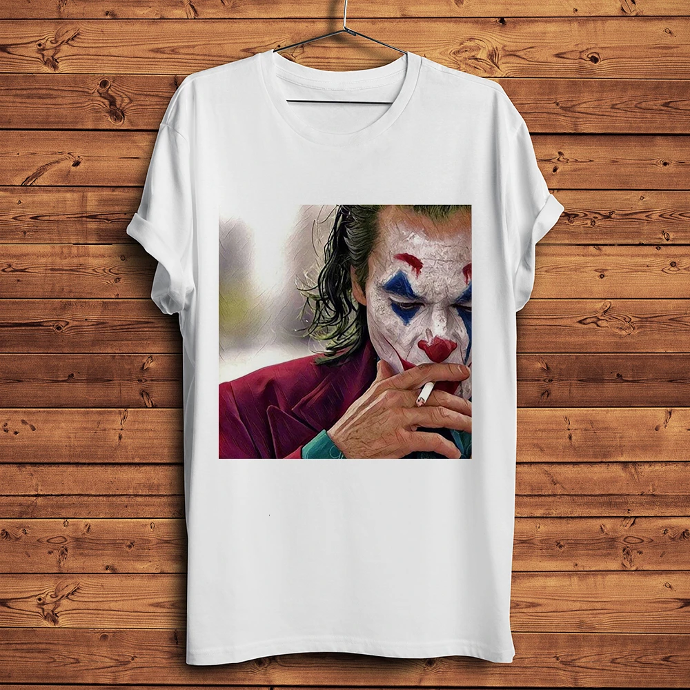 Горячая Распродажа joker Joaquin забавная Футболка мужская летняя новая белая Повседневная homme cool Phoenix уличная футболка унисекс