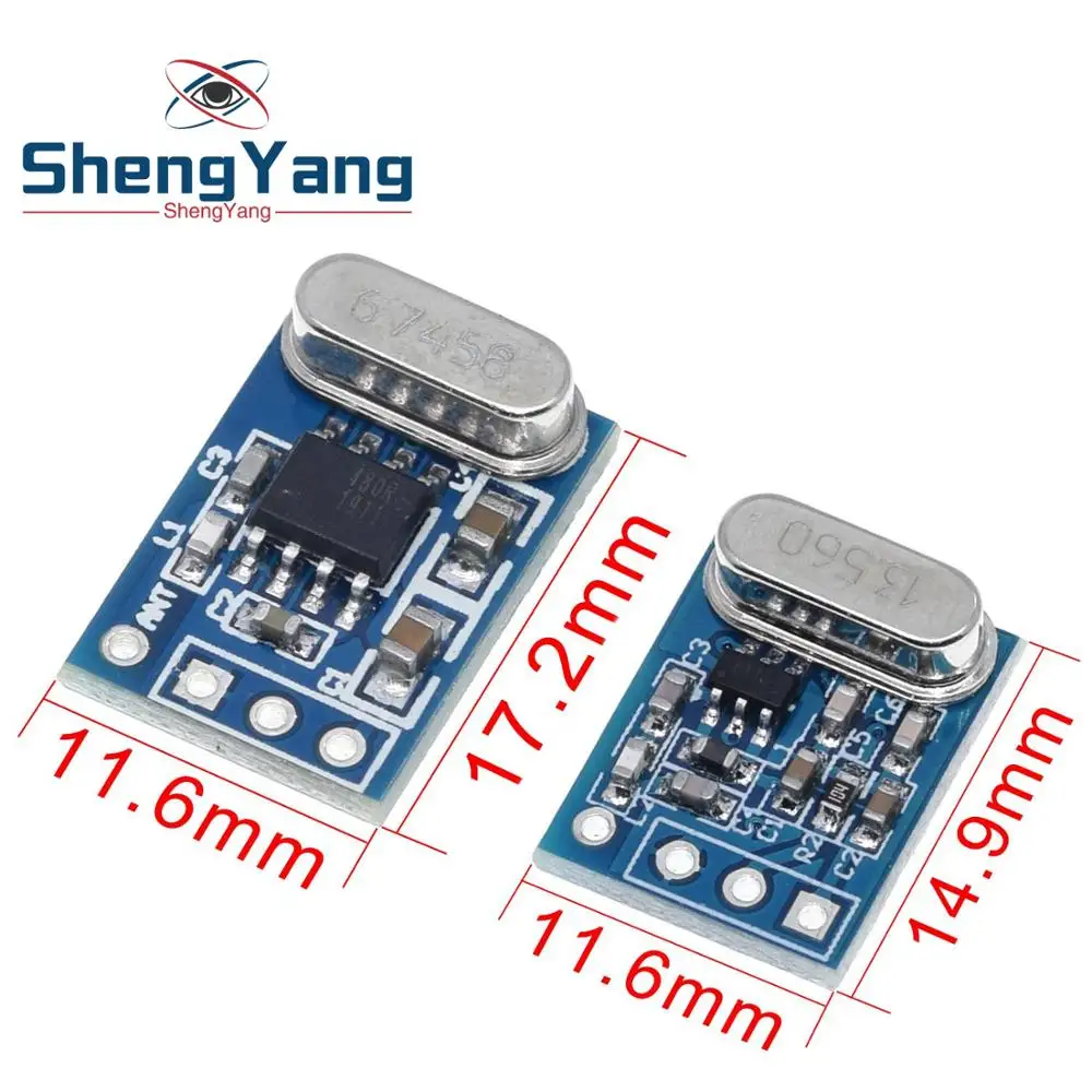 ShengYang 1 комплект 2 шт. 433 МГц беспроводной передатчик приемник плата модуль SYN115 SYN480R