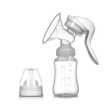 

0-12M Baby Breast Pump Healty Manual Silicone Nipple Milk Collector Comfort Single Hand