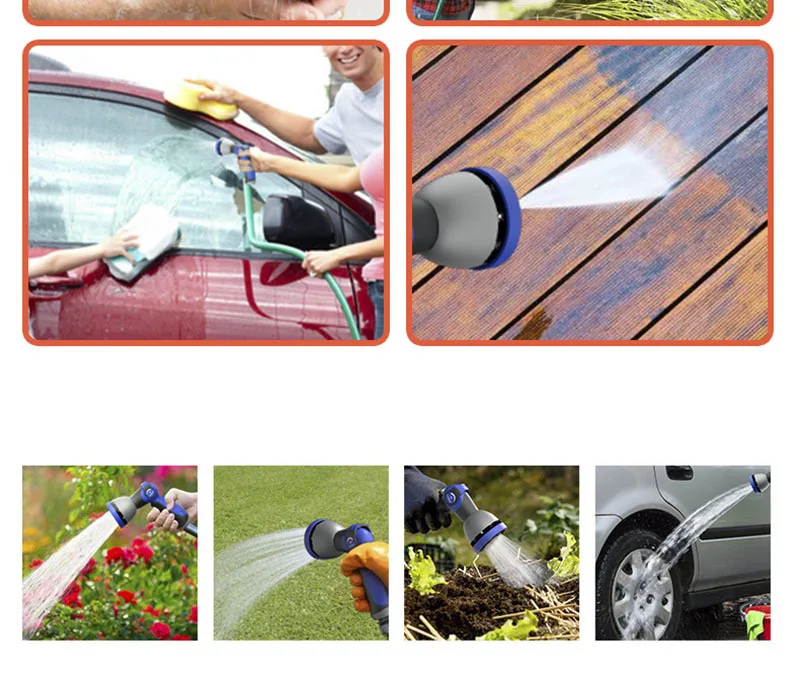 Multi-function Water Spray Gun For Garden Washing Car High Pressure Durable Hand