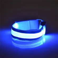 7 Color Reflective LED Light Arm Armband Strap Safety Belt For Night Running Cycling1PC LED Nylon Spot Reflective Armband