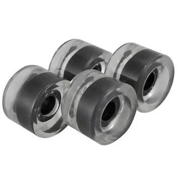 

4Pcs Blank Longboard Cruiser Skateboard Wheels 70X51mm 80A Translucent Black Longboard Parts