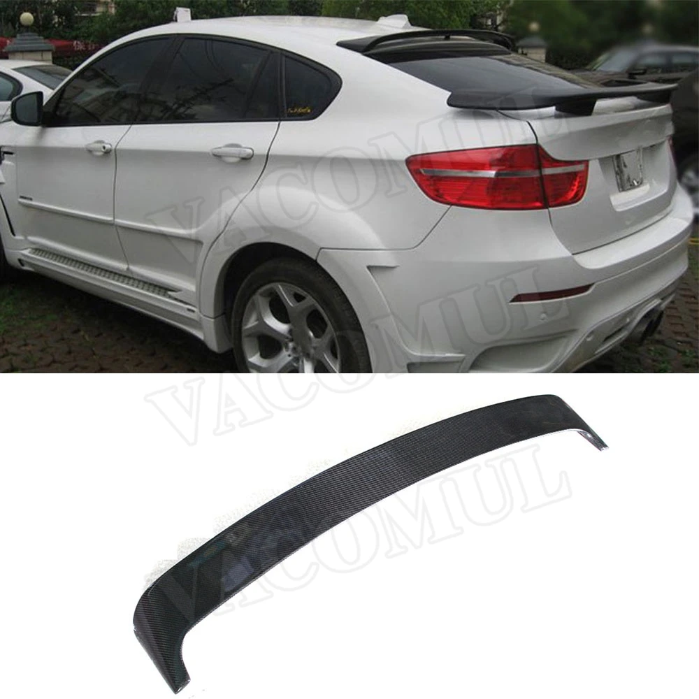 

Carbon Fiber Rear Spoiler Boot Wings For BMW X6 E71 2008-2014 HM Style Rear Roof spoiler Car accessories