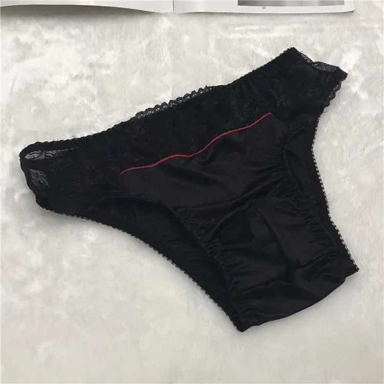 New men lace sexy U convex design men's style daily comfortable men's briefs gay underwear mensunderwear 5