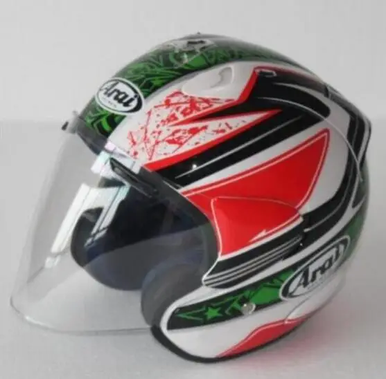 11 Мотошлем мото велосипедный шлем горячая Распродажа arai r4 мото rcycle шлем винтажный шлем с открытым лицом Ретро 3/4 половина шлем casco - Цвет: 11