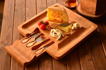 

Pecorino 6 Pcs Cheese Serving Set | Environmentally Friendly Bamboo | Home-Kitchen | Made in Turkey |