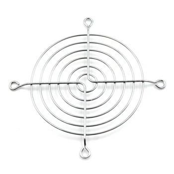 

PC Metal Fan Finger Guard Exhaust Desktop Cooling Wire Protector Net Computer CPU Motor Grill Cover Durable Silver