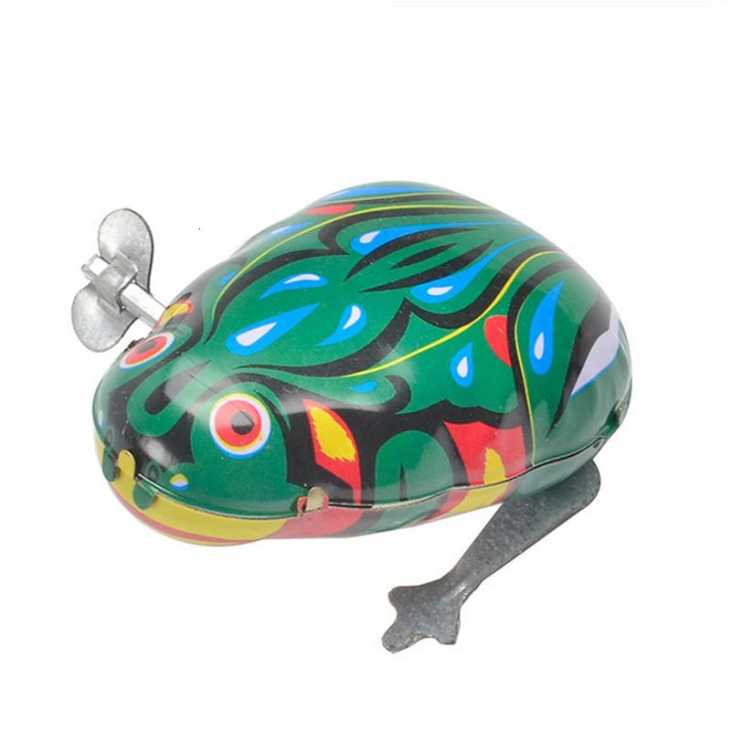 Hot Sale Kids Classic Tin Wind Up Clockwork Toys Jumping Frogs Vintage Toy For Children Boys Educational Gift For Kids