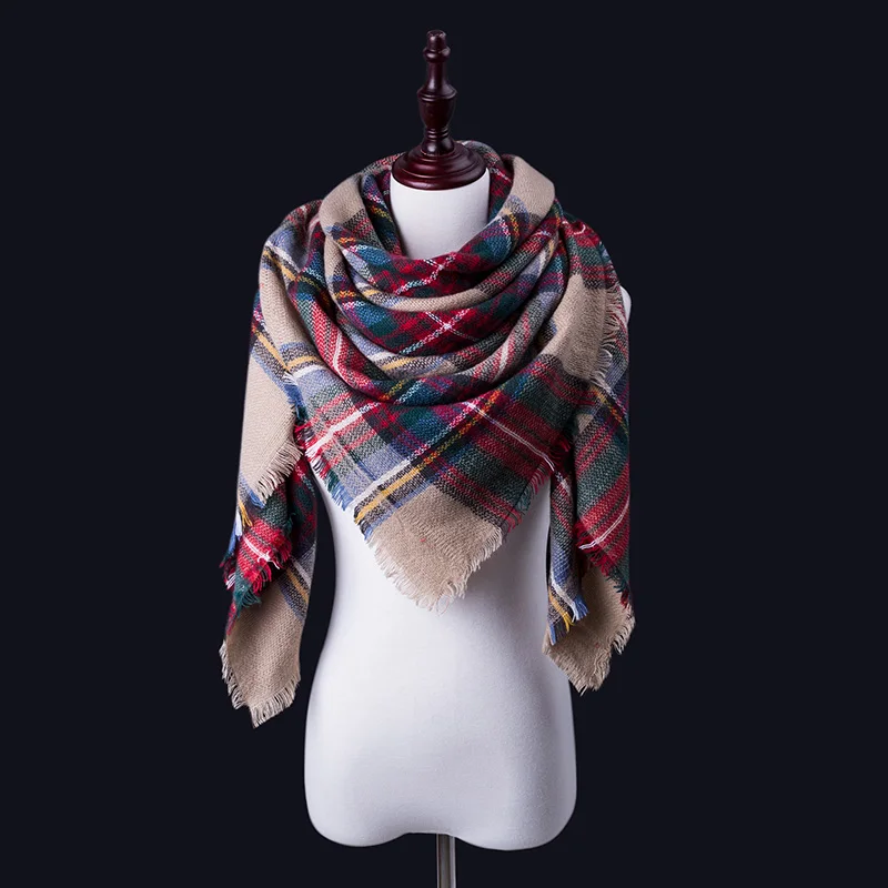 Женский зимний шарф для женщин кашемировый шарф и шаль женское одеяло тёплый шарф-шаль поддержка опт и розница - Цвет: B6