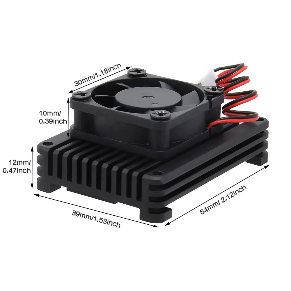 Raspberry Pi Cooler Heatsink Radiator Support 30mm Fan