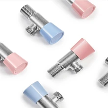 Diiib G1/2 ''латунный матовый/Гальванизированный угловой клапан для наполнения горячей и холодной воды Впускной клапан фитинги для кухонного туалета