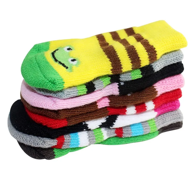 4Pcs Fashion Puppy Dog Shoes Soft Pet Knits Socks Cute Cartoon Anti