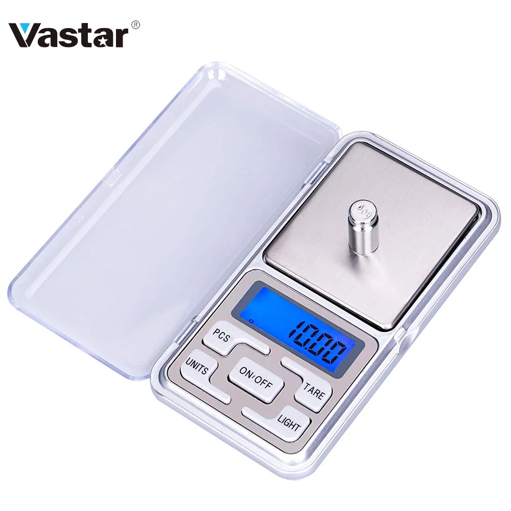 Компактные Электронные карманные весы Vastar 200 г/300 г/500 г x 0 01 г/0 1 г|Весы| |