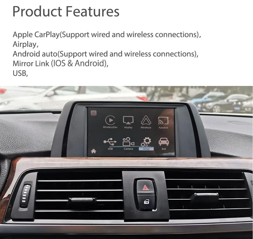 Andream WI-FI Беспроводной Apple Carplay box Android авто для BMW НБТ Системы на возраст 1, 2, 3, 4, 5, 7 серия X3 X4 X5 X6 мини F10 F15 F16 F30 F48