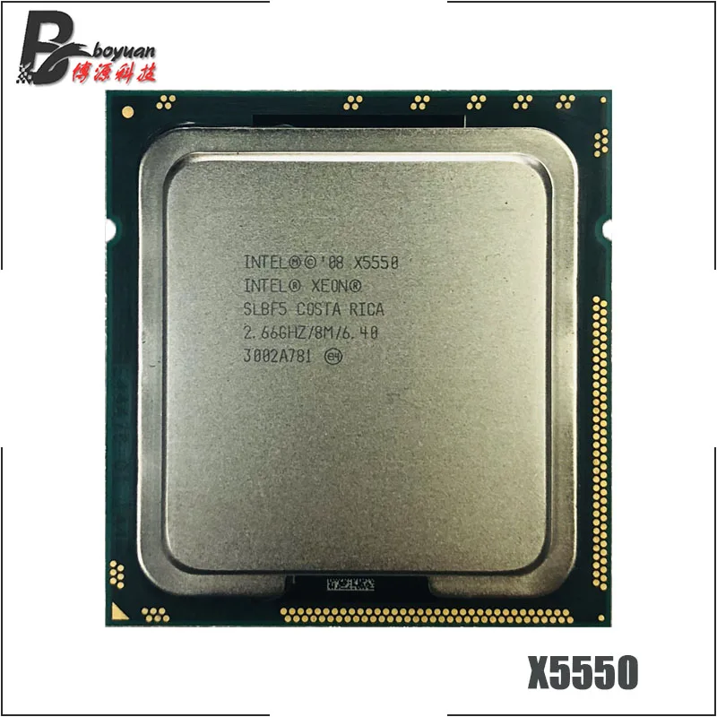 Четырехъядерный процессор Intel Xeon X5550 2 6 ГГц 8 ниточный м 95 Вт LGA 1366|Процессоры| |