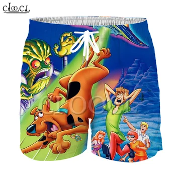

CLOOCL Cartoon Anime Hound Scooby Doo 3D Print Children's Shorts Summer Beach Cartoon Summer Boy Girl Cute Short Pants