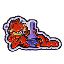 Science Garfield pin винтажный 80s комический смешной декор