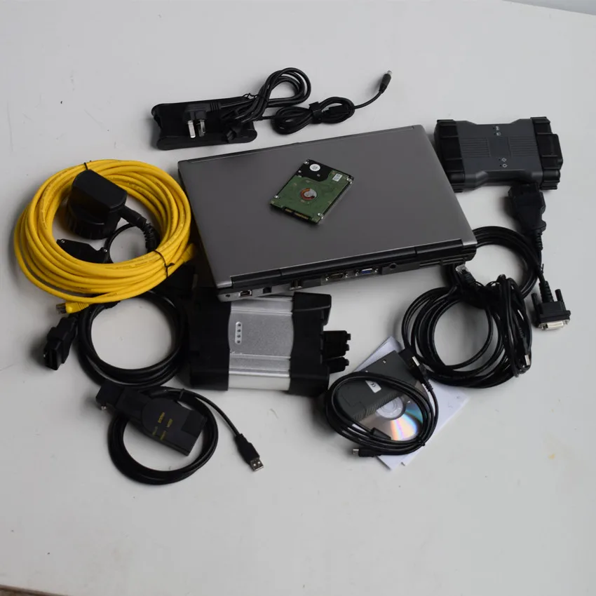 Nuevo mb star c6 vci apoyo doip para BMW Icom next software 2in1 hdd 1tb con ordenador portátil d63