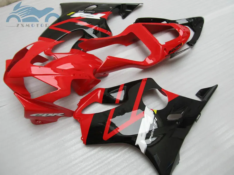 Полученная под литьем под давлением пластиковая обтекателя тела для HONDA CBR 600 F4i 2001 2002 2003 Черный Красный Обтекатели CBR600 01 02 03 TD45