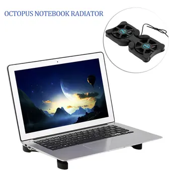

1pcs laptop fan laptop cooler Notebook Fan Cooler Cooling Pad Double usb Fans For 14inch laptop cooling pad accessories