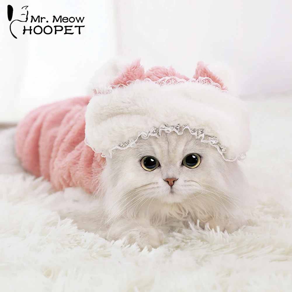 

Hoopet Pet Cat Clothes Eye Mask Pig Kitten Costume Dress Cute Warm Autumn/Winter Clothes Pet Products