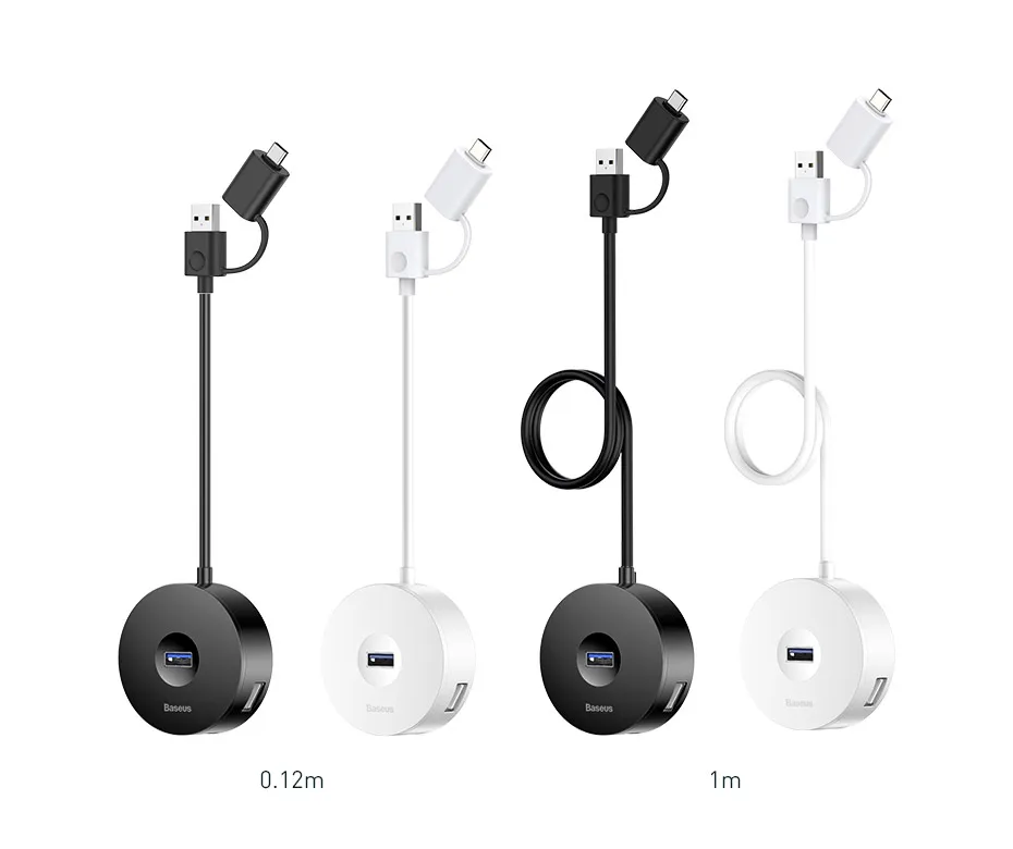 Baseus usb-хаб USB 3,0 type C концентратор для MacBook Pro поверхность USB C концентратор USB 2,0 адаптер с Micro USB для компьютера usb-хаб разветвитель