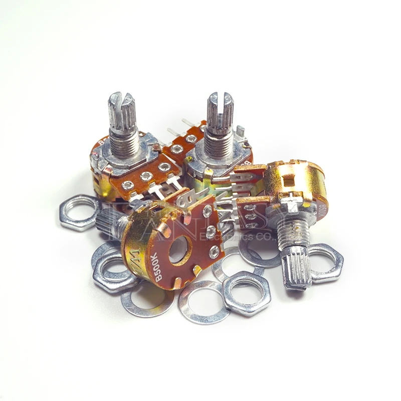 Potentiometer Kit 5pcs B1K B2K B5K B10K B20K B50K B100K B500K B1M 6Pin Shaft WH148 Potentiometer 1K 2K 5K 10K 20K 50K 100K 500K 1M Multiturn Potentiometer Linear Potentiometer Rotary Potentiometer Trimmer Potentiometer