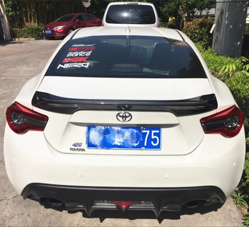 Автомобильные аксессуары для Toyota GT86 BRZ FR-S спойлер 2013 задний спойлер из углеродного волокна задний спойлер для багажника крыло для багажника 1 шт
