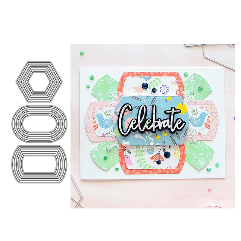 

Cutting Dies Stencils for DIY Scrapbooking Label frame set Dies Crafts Making Photo Album Template Handmade Decoration Dies Cut