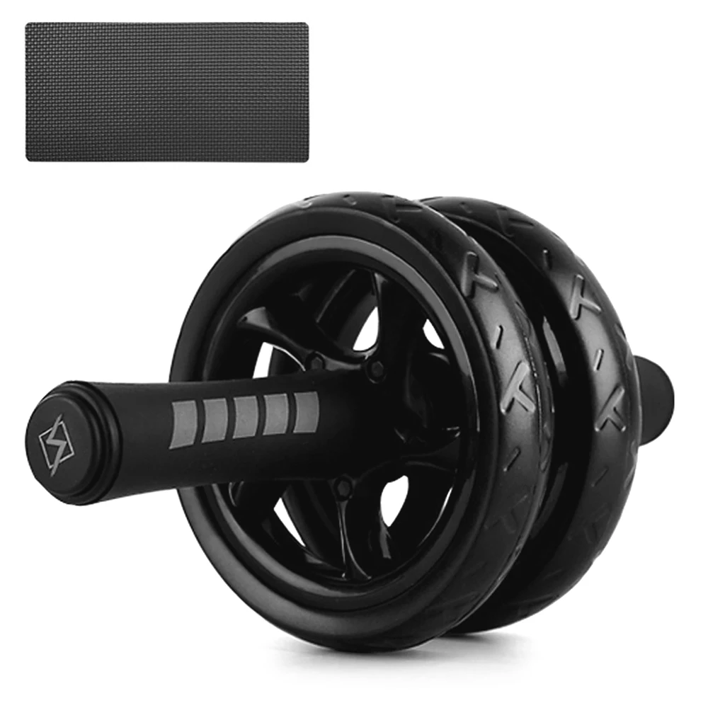 Тихий ролик для брюшного пресса колеса с защитные наколенники фитнес AB Wheel